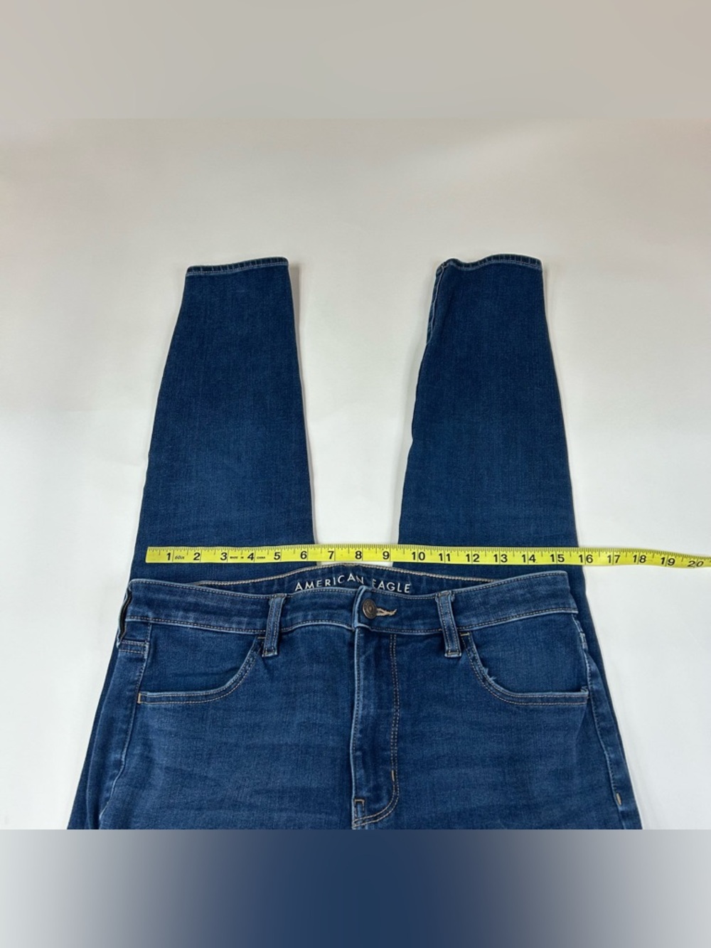 American Eagle Women’s Size 14 Super Hi Rise Jegging Jeans Dream Dark Wash #0573 - Picture 4 of 13